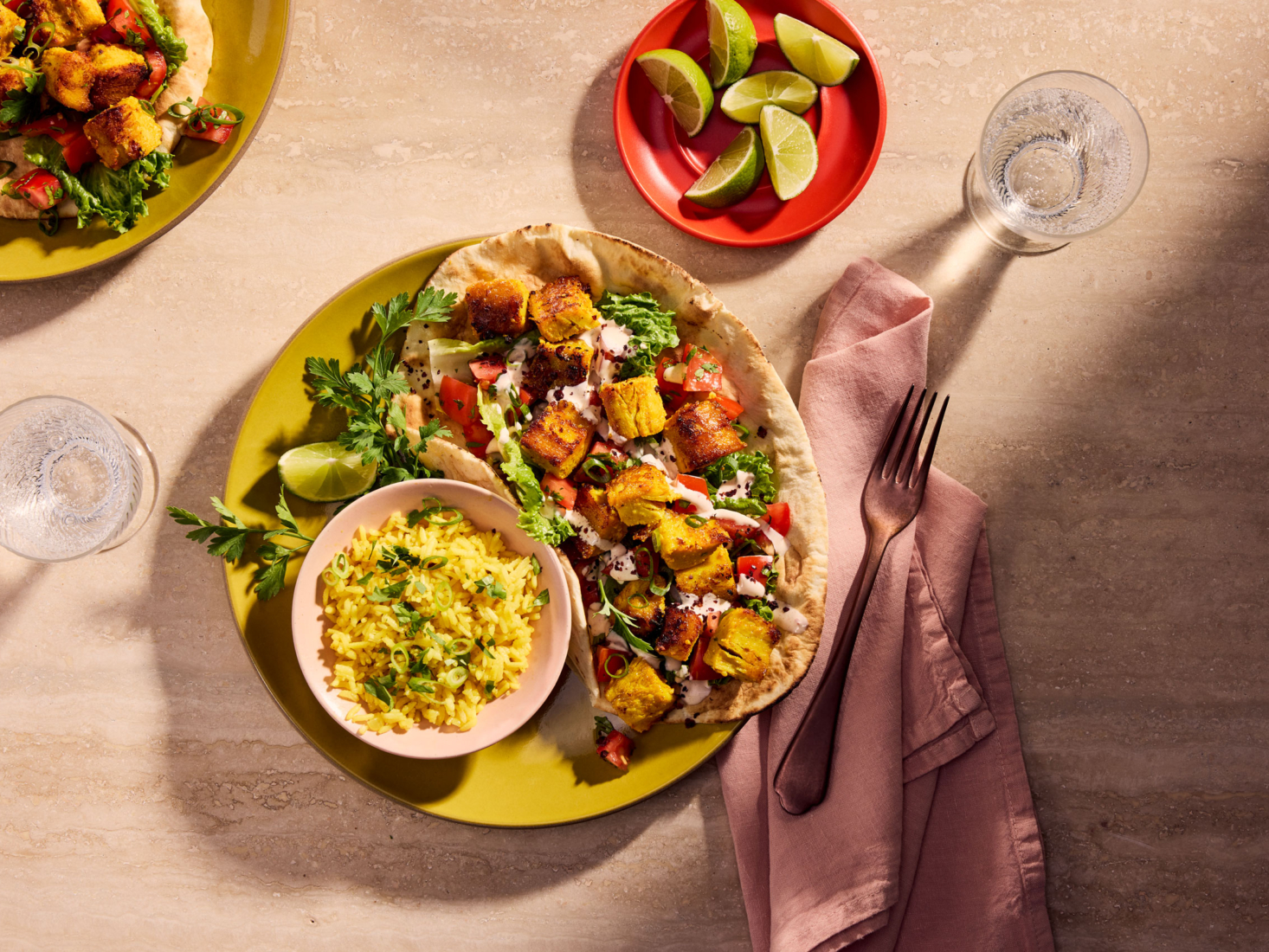 Garlic Shawarma Wrap
